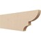 Ekena Millwork 2in. W x 8in. H x 24in. L Ridgewood Woodgrain TimberThane Rafter Tail, Primed Tan RFTUR02X08X24RIDRCPR - alternate 1